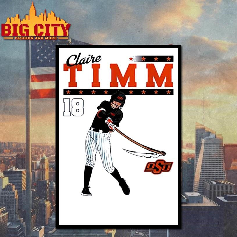 Claire Timm Oklahoma State Softball NCAA Legends Caricature Shirt
