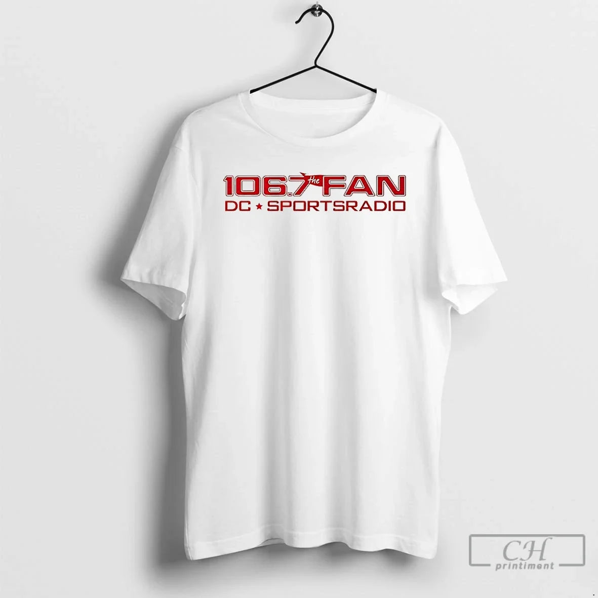 Classic 106 7 Fan Dc Sports Radio Logo T-Shirts