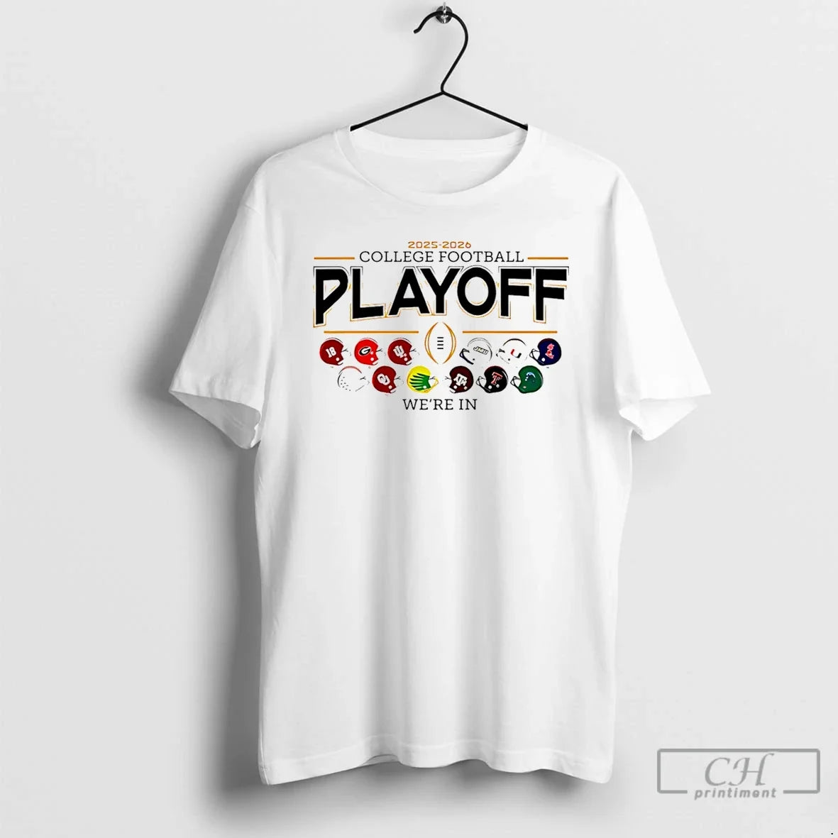 Classic 2025 26 Cfp 12 Team Football Helmet Were T-Shirts