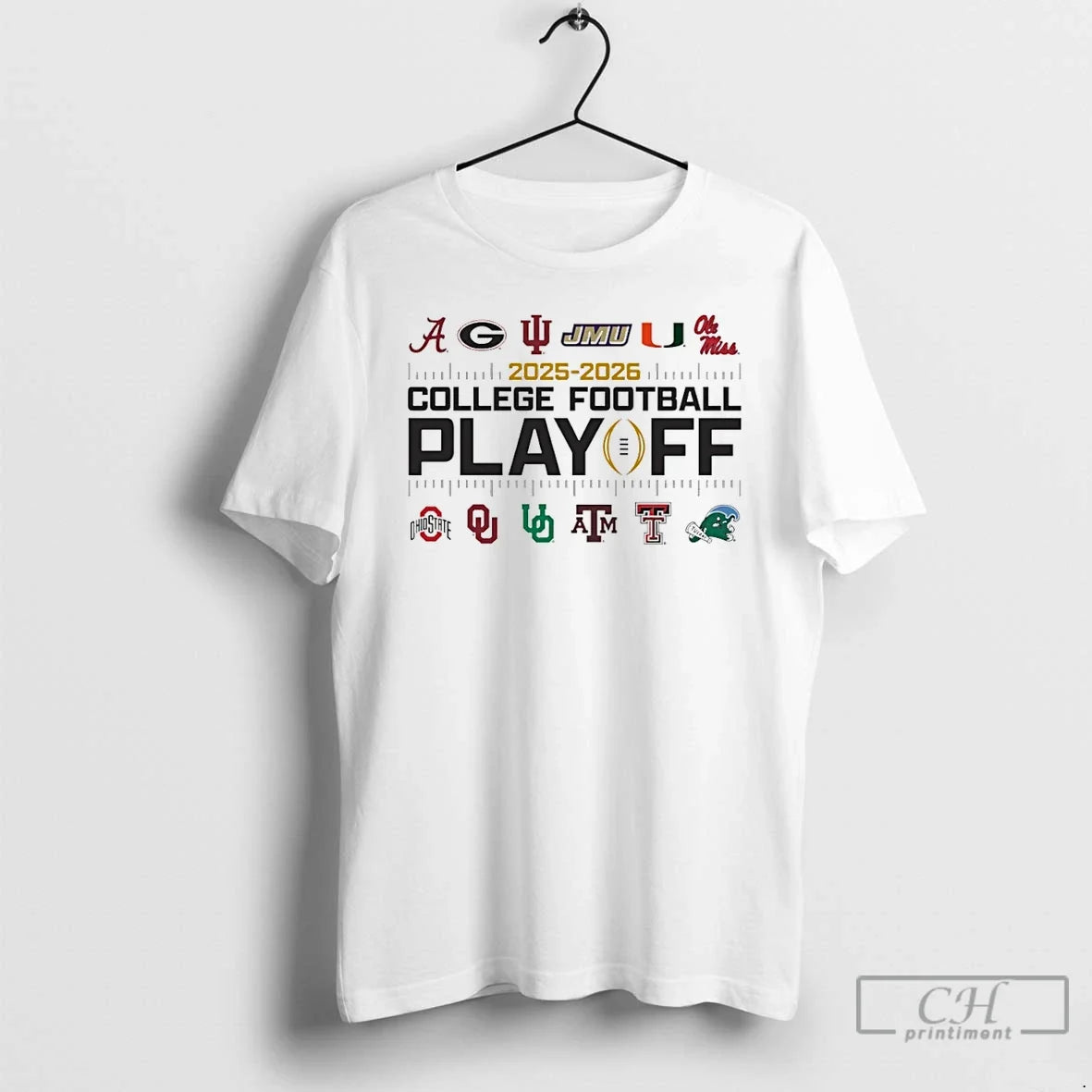 Classic 2025 Elite 12 College Football Playoff Logo T-Shirts