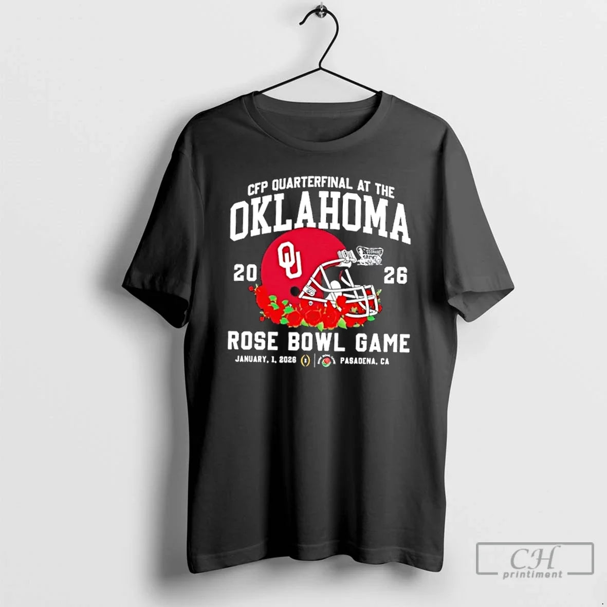 Classic 2026 Cfp Quarterfinal Oklahoma Sooners Rose Bowl Game Pasadena Ca T-Shirts