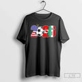 Classic 2026 Northern American Soccer Tournament Flags T-Shirts