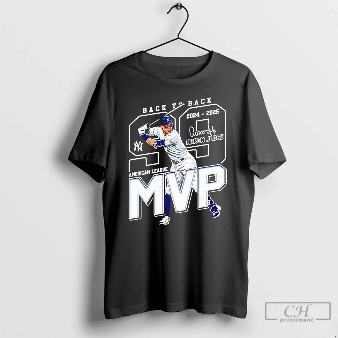 Classic Aaron Judge Back Back 2024 25 American League Mvp T-Shirts