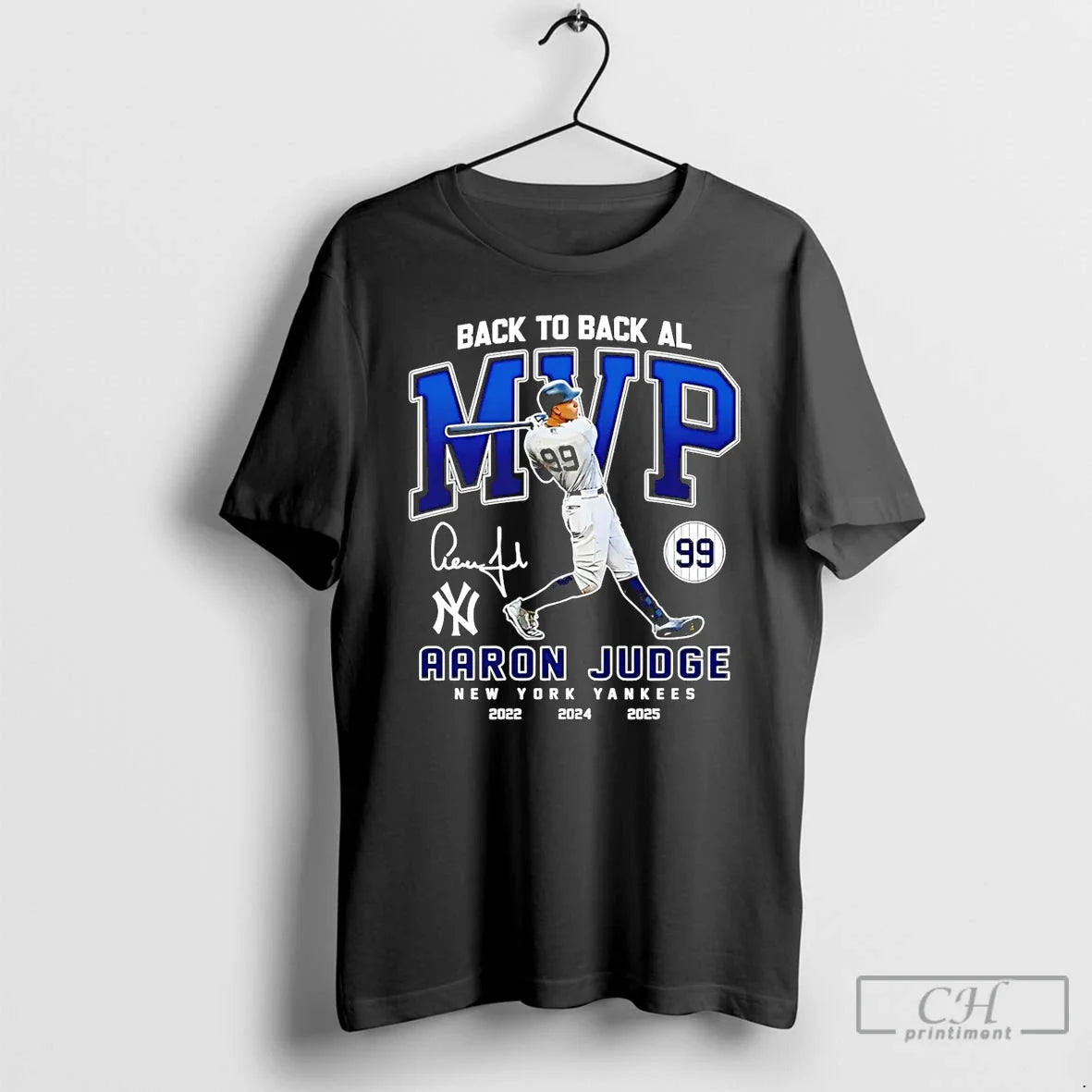 Classic Aaron Judge Back Back Al Mvp 2 Time T-Shirts