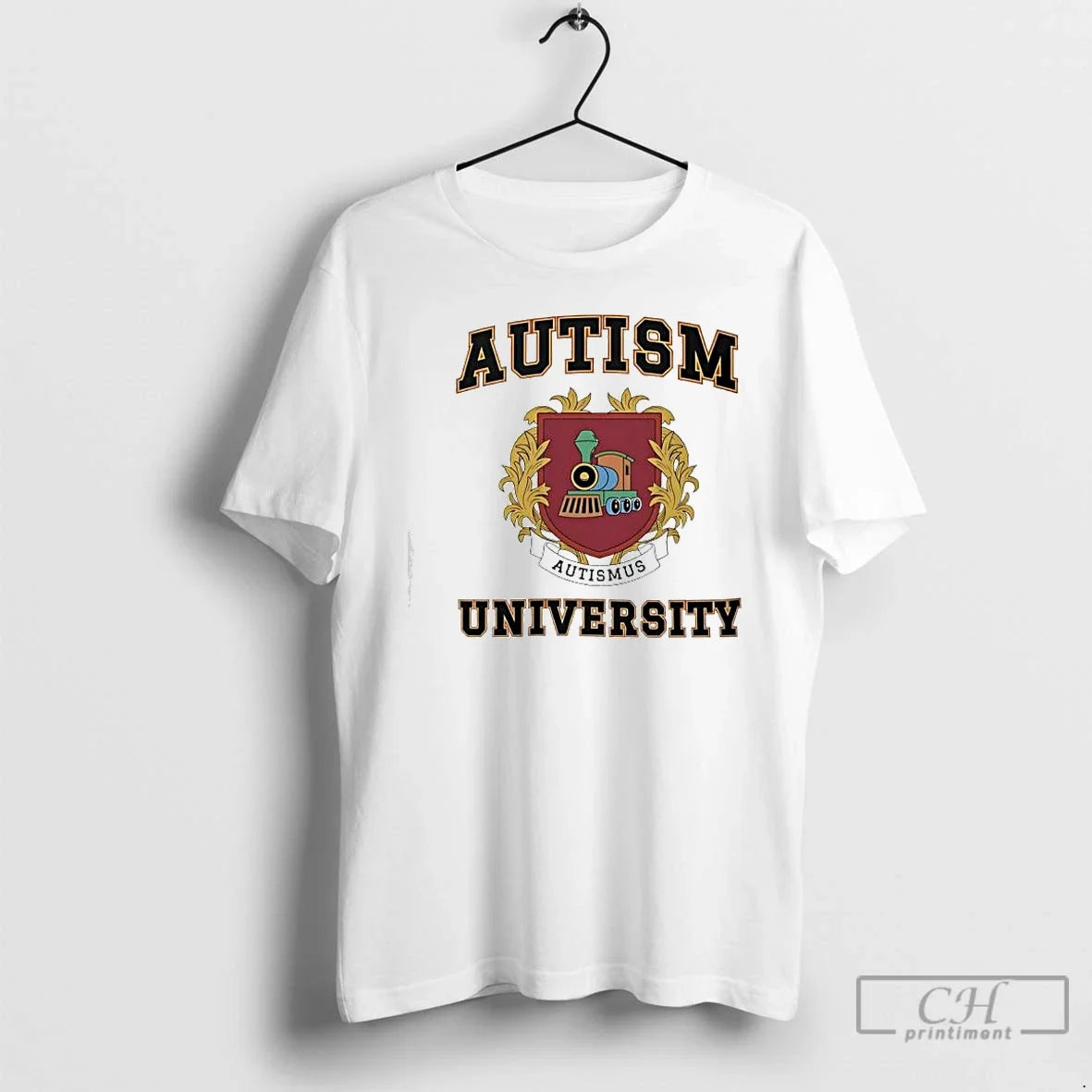 Classic Autism University Coat Arms T-Shirts