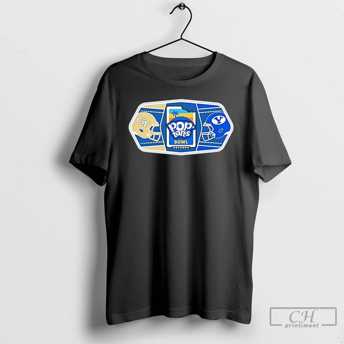Classic Byu Cougars Vs Georgia Tech Yellow Jackets 2025 Pop Tarts Bowl Helmets T-Shirts