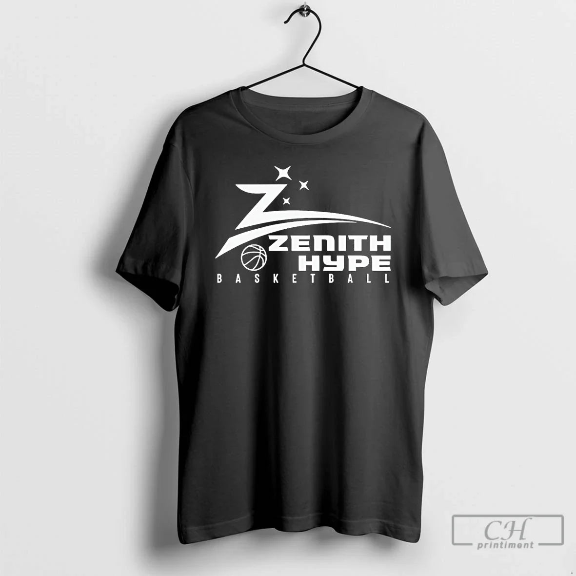 Classic Bel Air Zenith Hype Basketball Logo T-Shirts