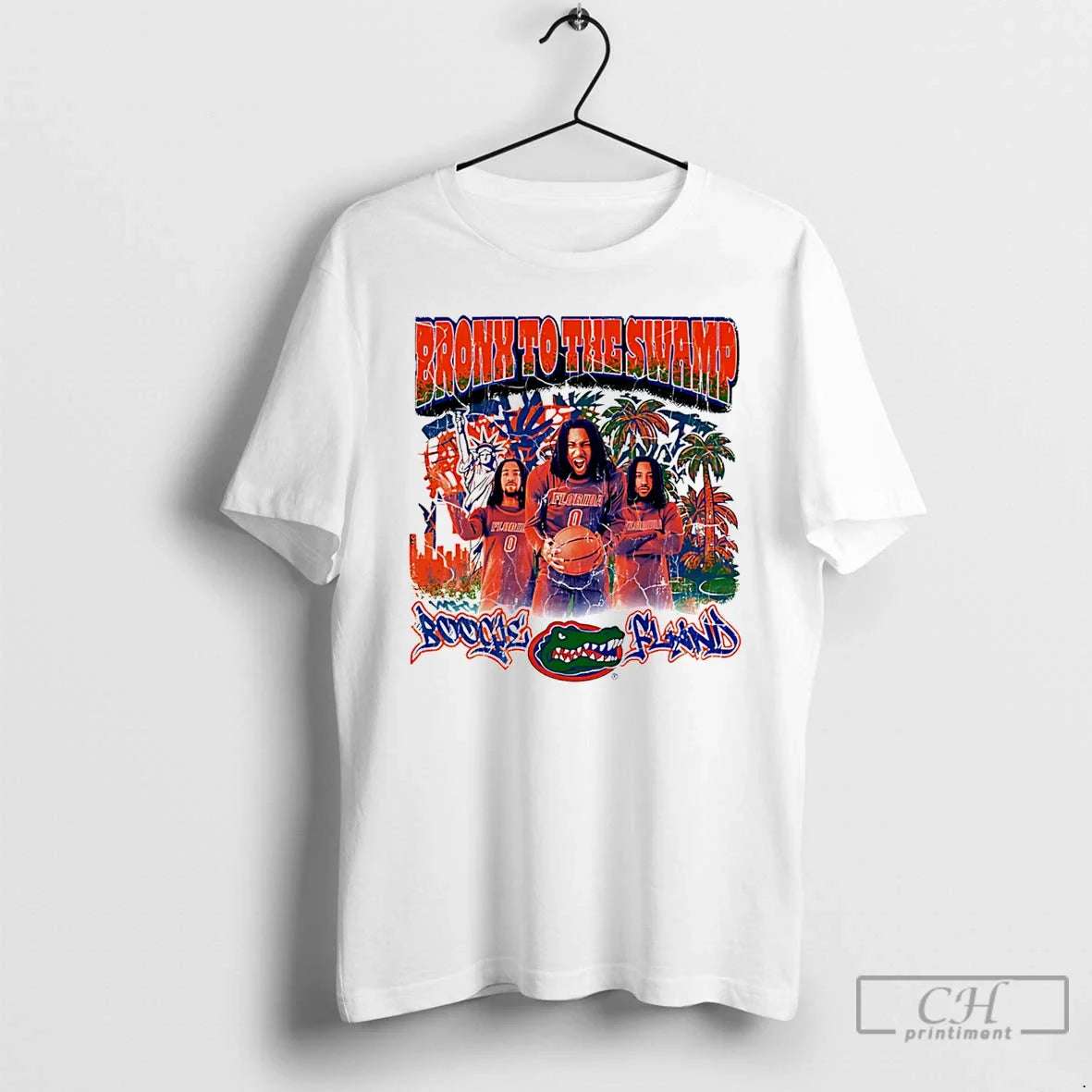 Classic Boogie Fland Florida Gators Bronx To The Swamp Graphic