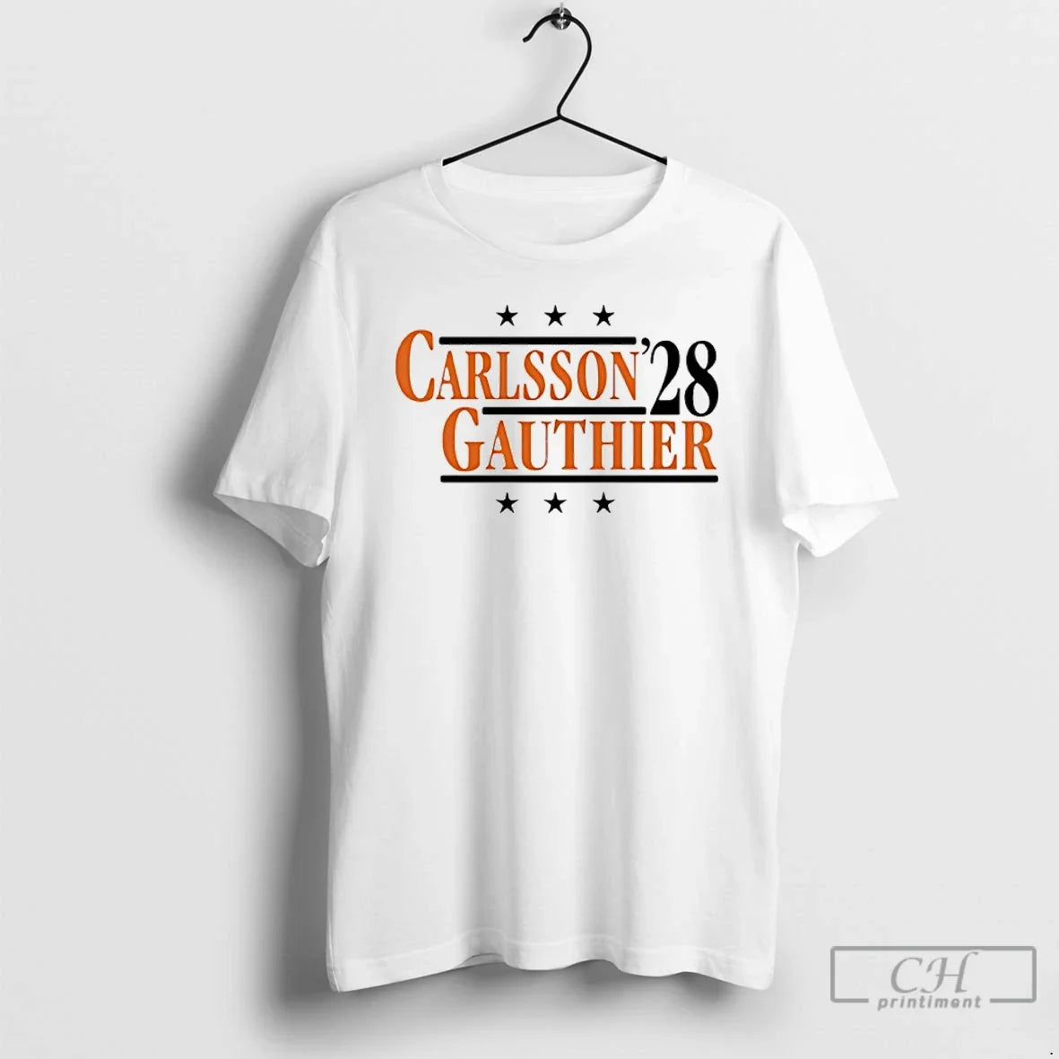 Classic Carlsson Gauthier 28 Anaheim Hockey T-Shirts
