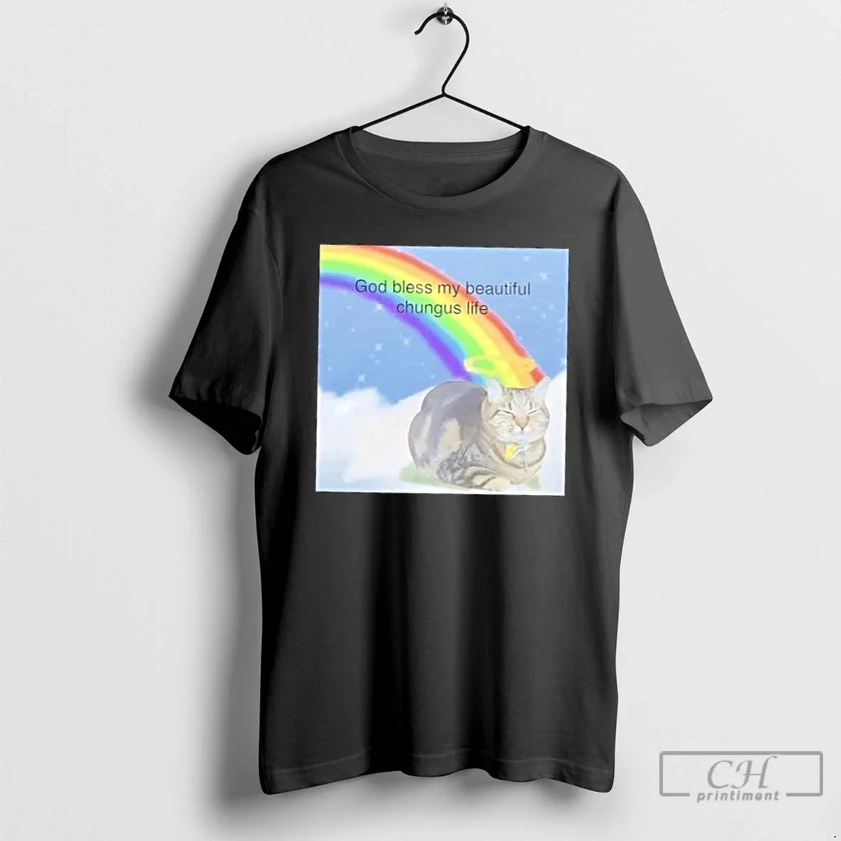 Classic Cat God Bless My Big Chungus T-Shirts