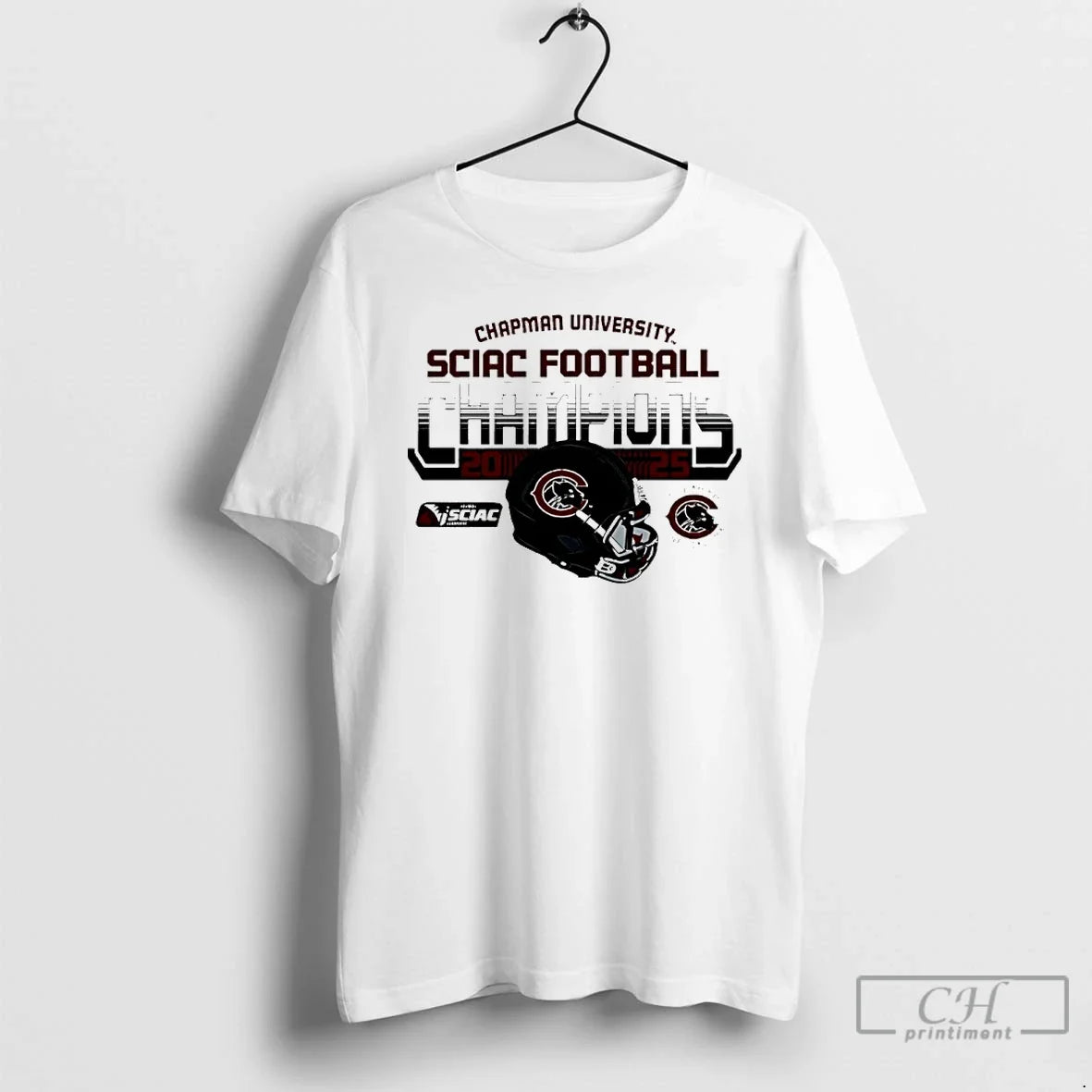 Classic Chapman University Football 2025 Sciac Champions T-Shirts