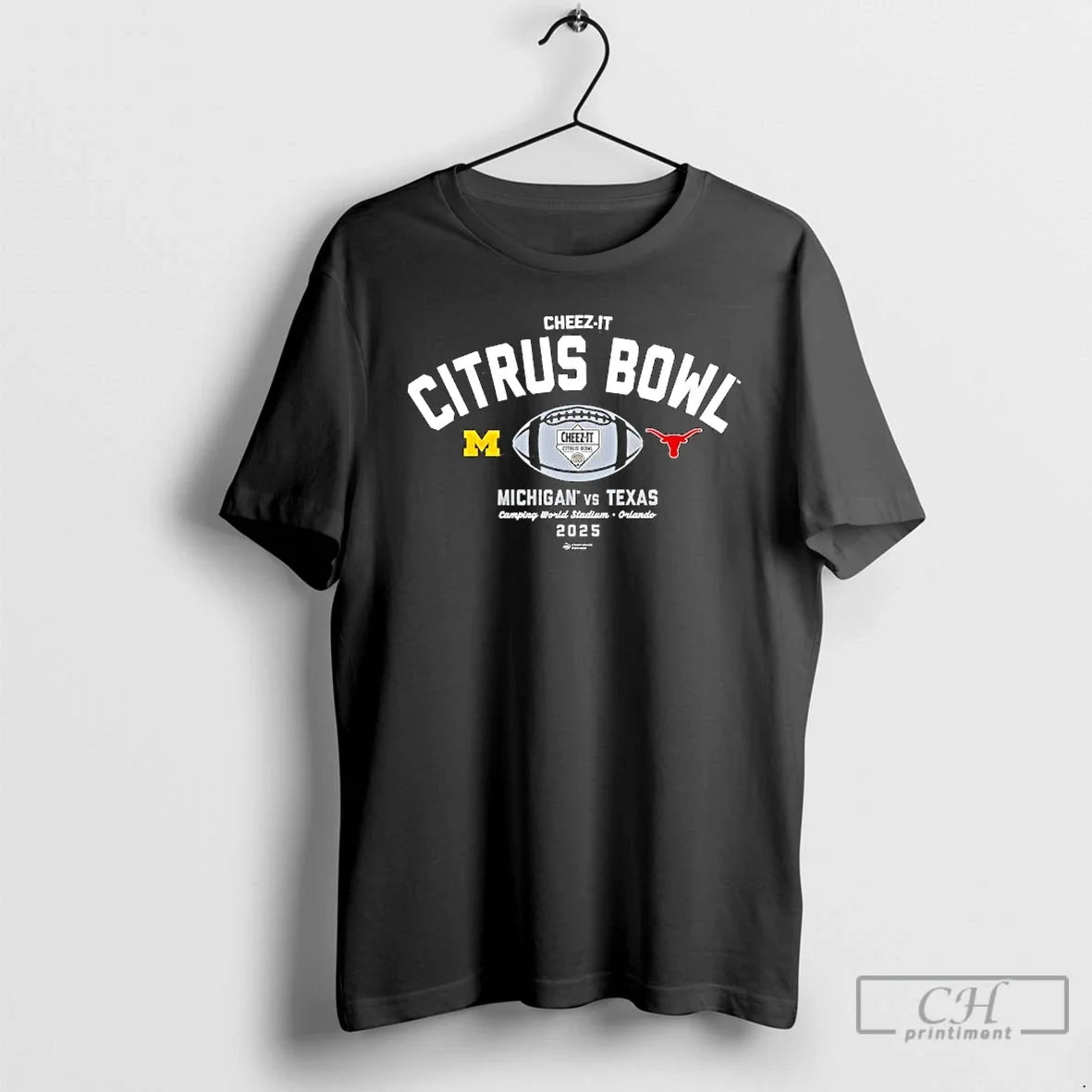 Classic Cheez Citrus Bowl Michigan Vs Texas Camping World Stadium Orlando T-Shirts