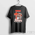 Classic Cleveland Browns My Veins Jesus My Heart Features Football Player Logos T-Shirts