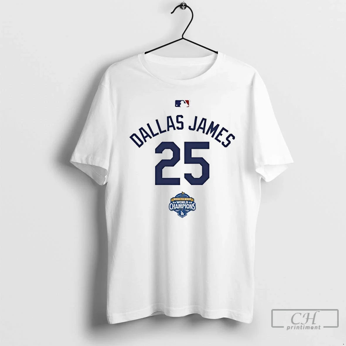 Classic Dallas James 25 Back Back Champs World Champions T-Shirts