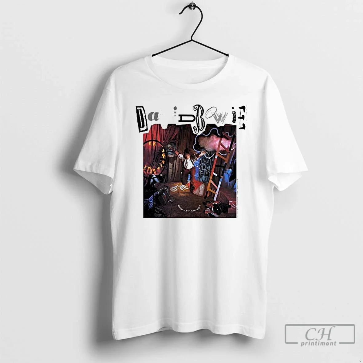Classic David Bowie Never Let Me Down Album Cover T-Shirts