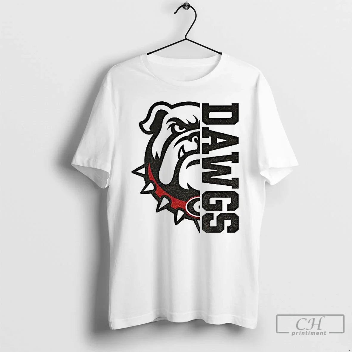 Classic Dawgs Split Bulldog Georgia Bulldogs T-Shirts