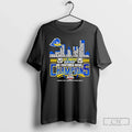 Classic Delaware Blue Hens 2025 68 Ventures Bowl Champions Player Name Skyline T-Shirts