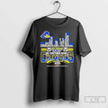 Classic Delaware Fightin Blue Hens 2025 68 Ventures Bowl Champions Players Names City Skyline T-Shirts