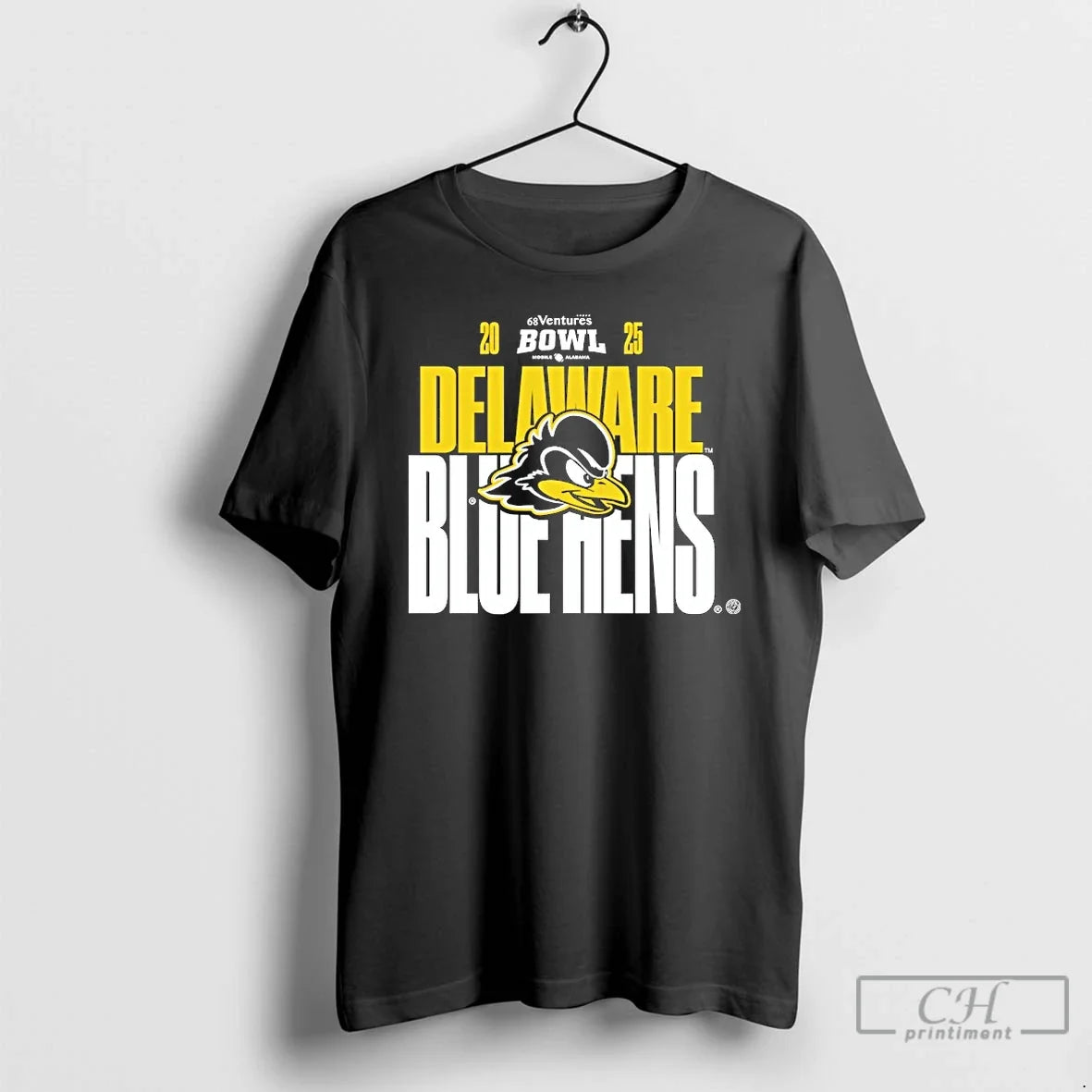 Classic Delaware Fightin Blue Hens 2025 68 Ventures Bowl T-Shirts