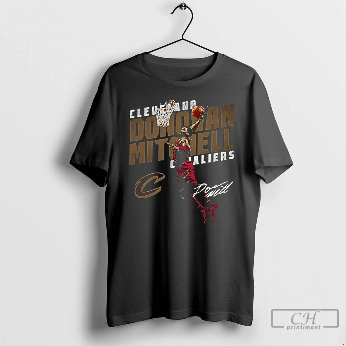 Classic Donovan Mitchell Cleveland Cavaliers Slant T-Shirts