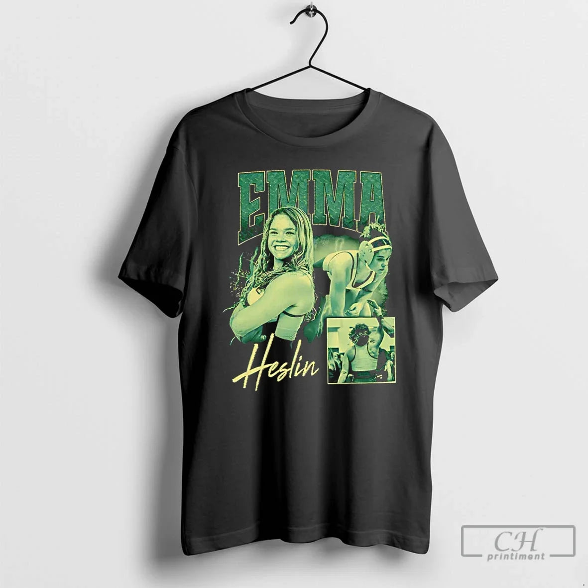 Classic Emma Heslin Nmu Wildcats Wrestling Player Collage T-Shirts