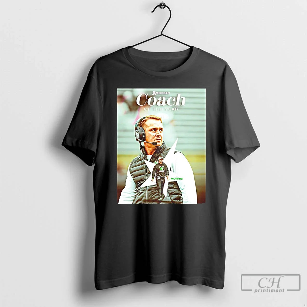 Classic Eric Morris North Texas Mean Green 2025 Coach Year T-Shirts
