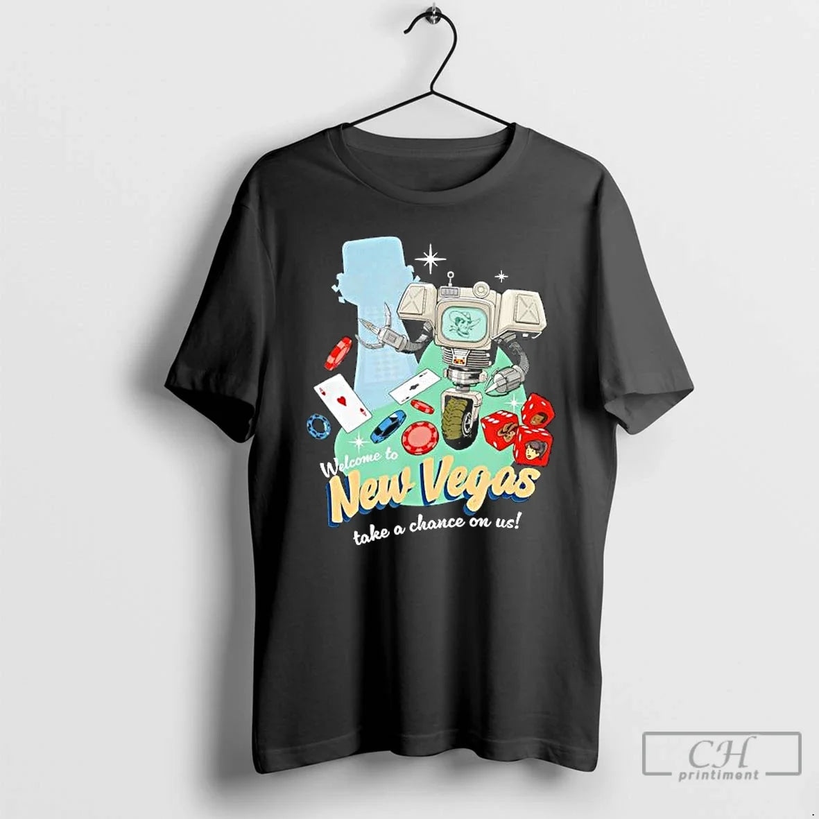 Classic Fallout Welcome New Vegas Take Chance Us T-Shirts
