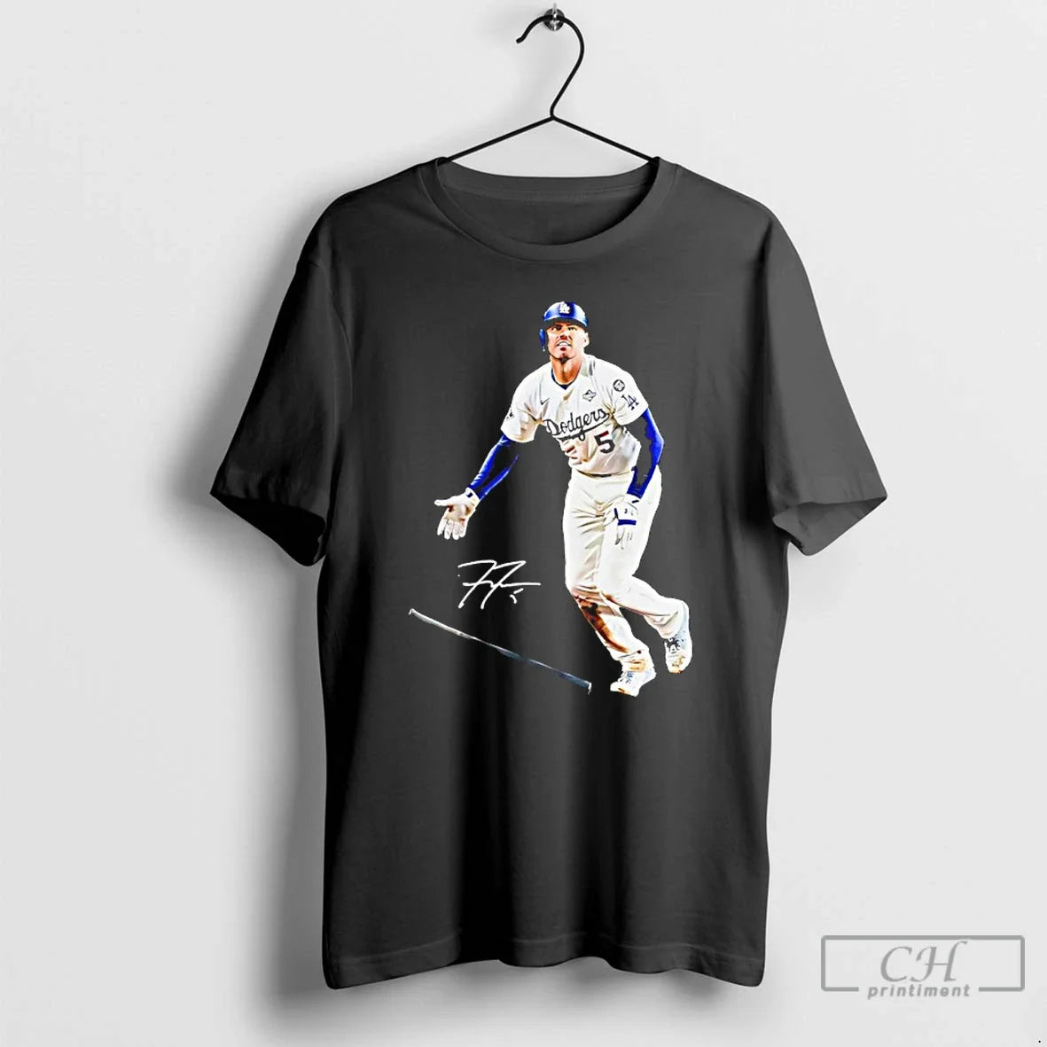 Classic Freddie Freeman Los Angeles Dodgers Walk Off Regular Signature T-Shirts