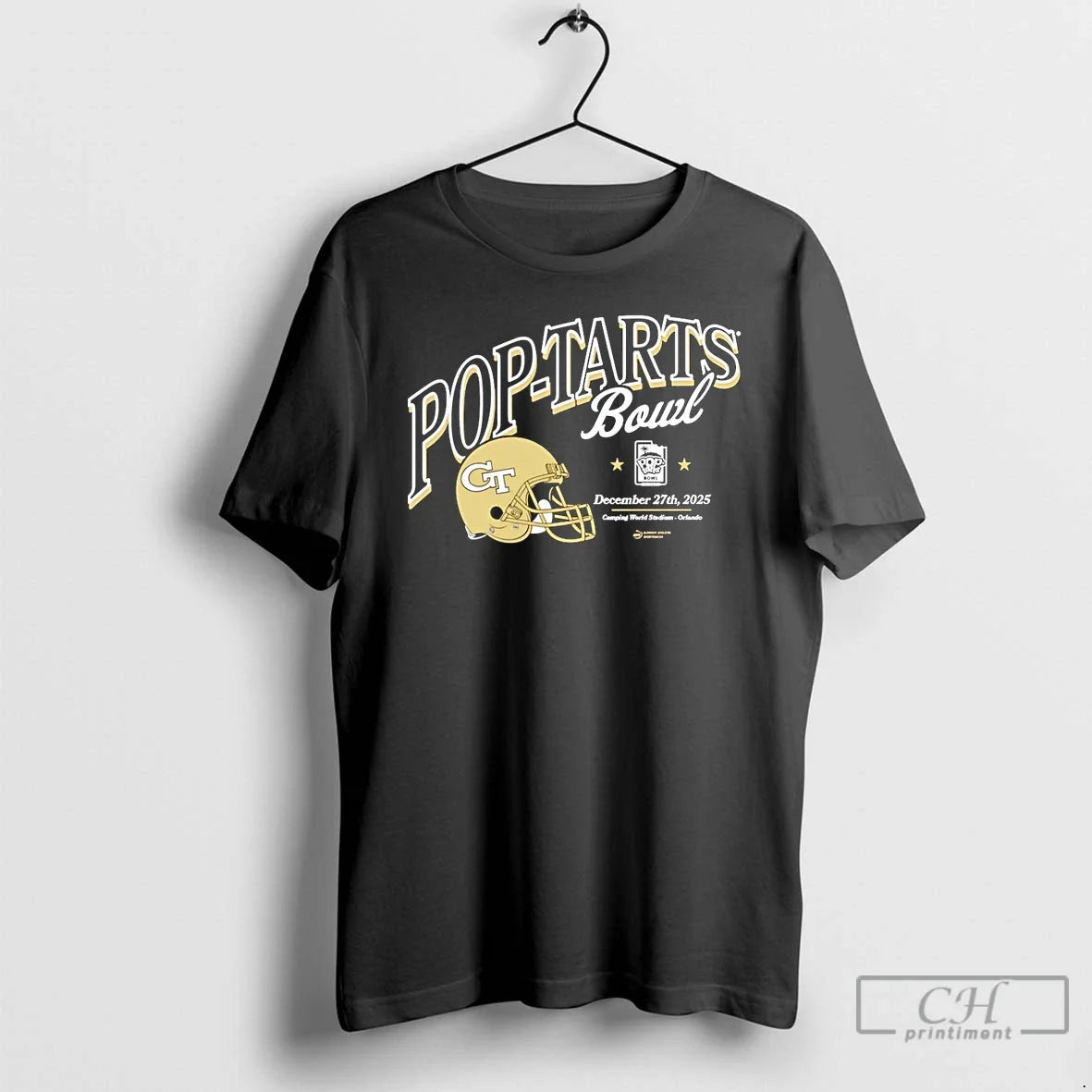 Classic Georgia Tech Yellow Jackets 2025 Pop Tarts Bowl Helmet T-Shirts