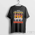 Classic Green Riggins Monk Jurgensen Never Underestimate Grandma Who Loves Washington Redskins Skyline T-Shirts