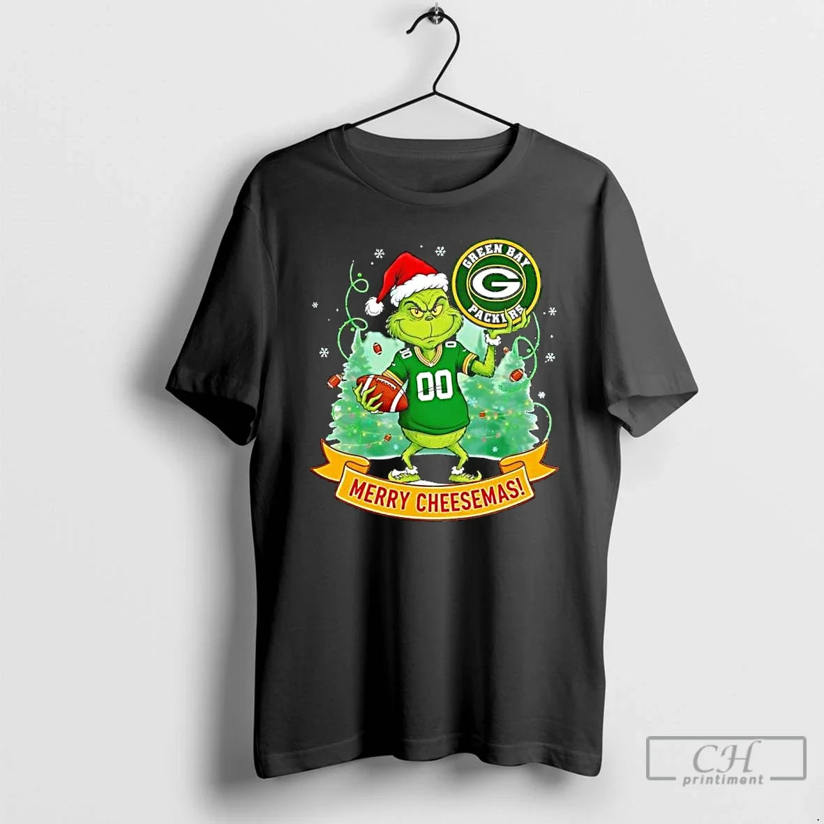 Classic Grinch Green Bay Packers Merry Cheesemas T-Shirts