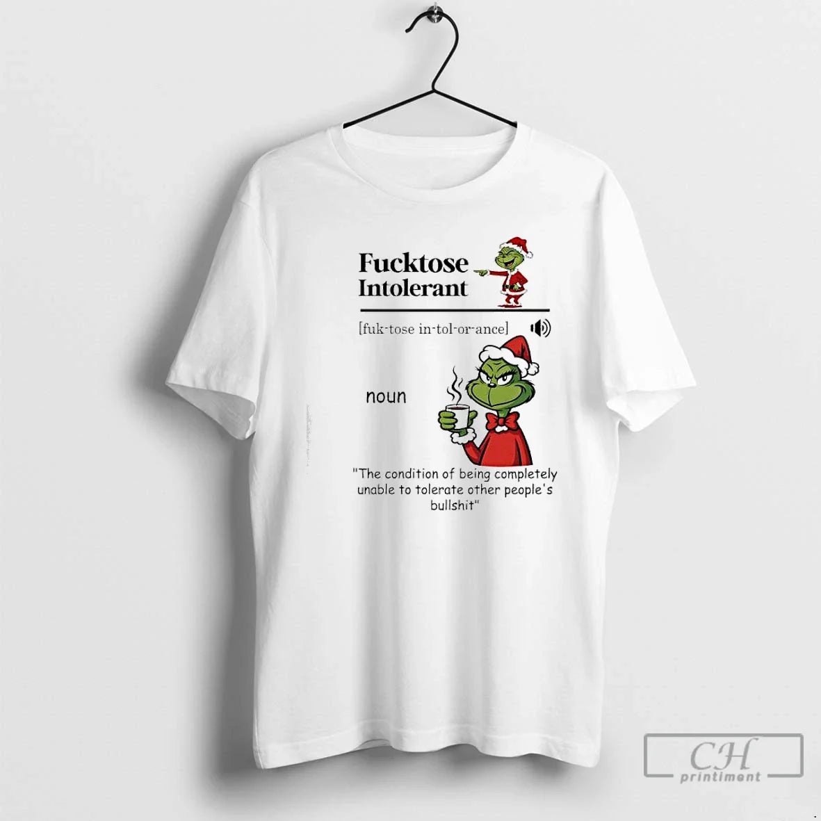 Classic Grinch Condition Being Completely Unable Tolerate Other Peoples Bullshit Fucktose Intolerant T-Shirts