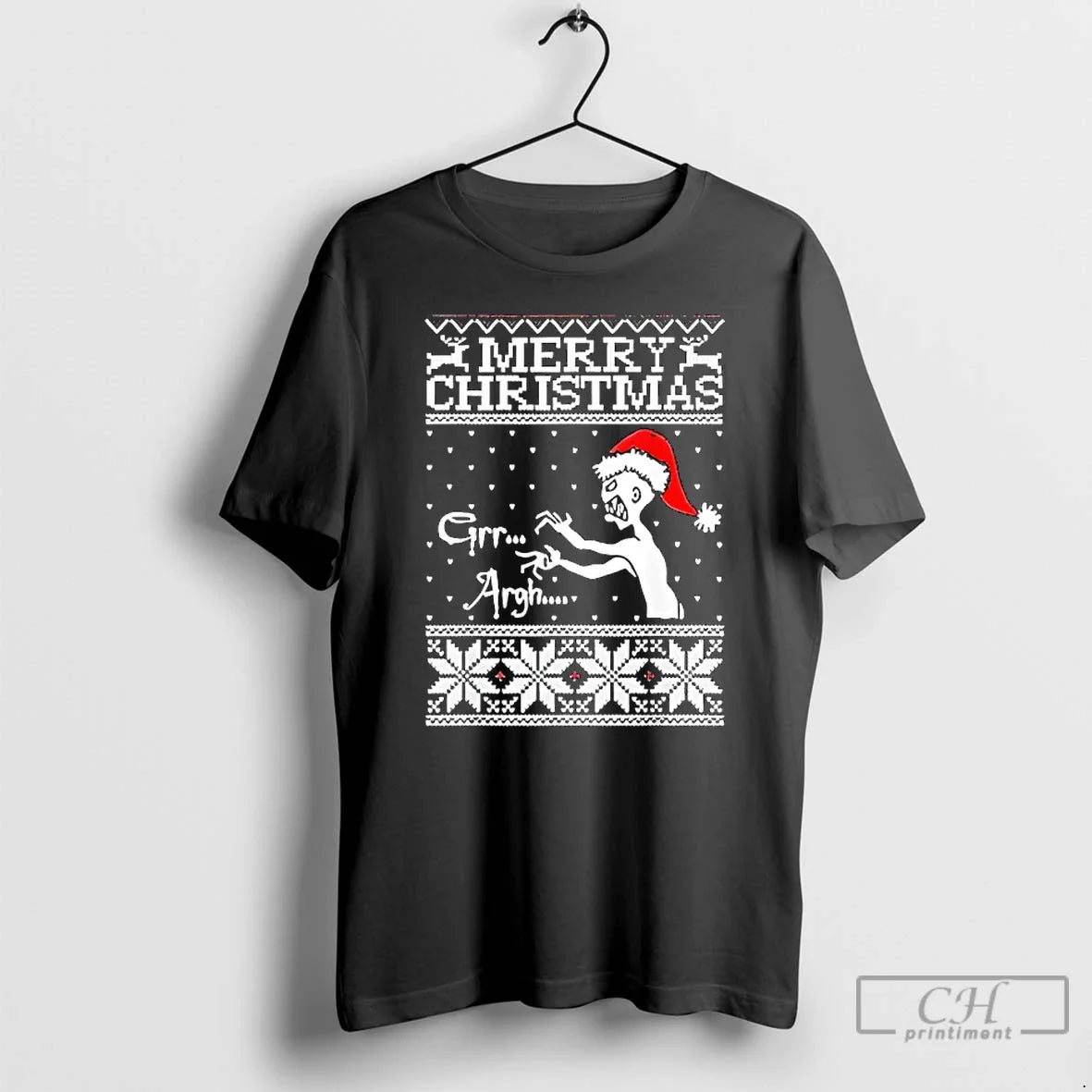 Classic Grr Argh Ugly Zombie Santa Merry T-Shirts