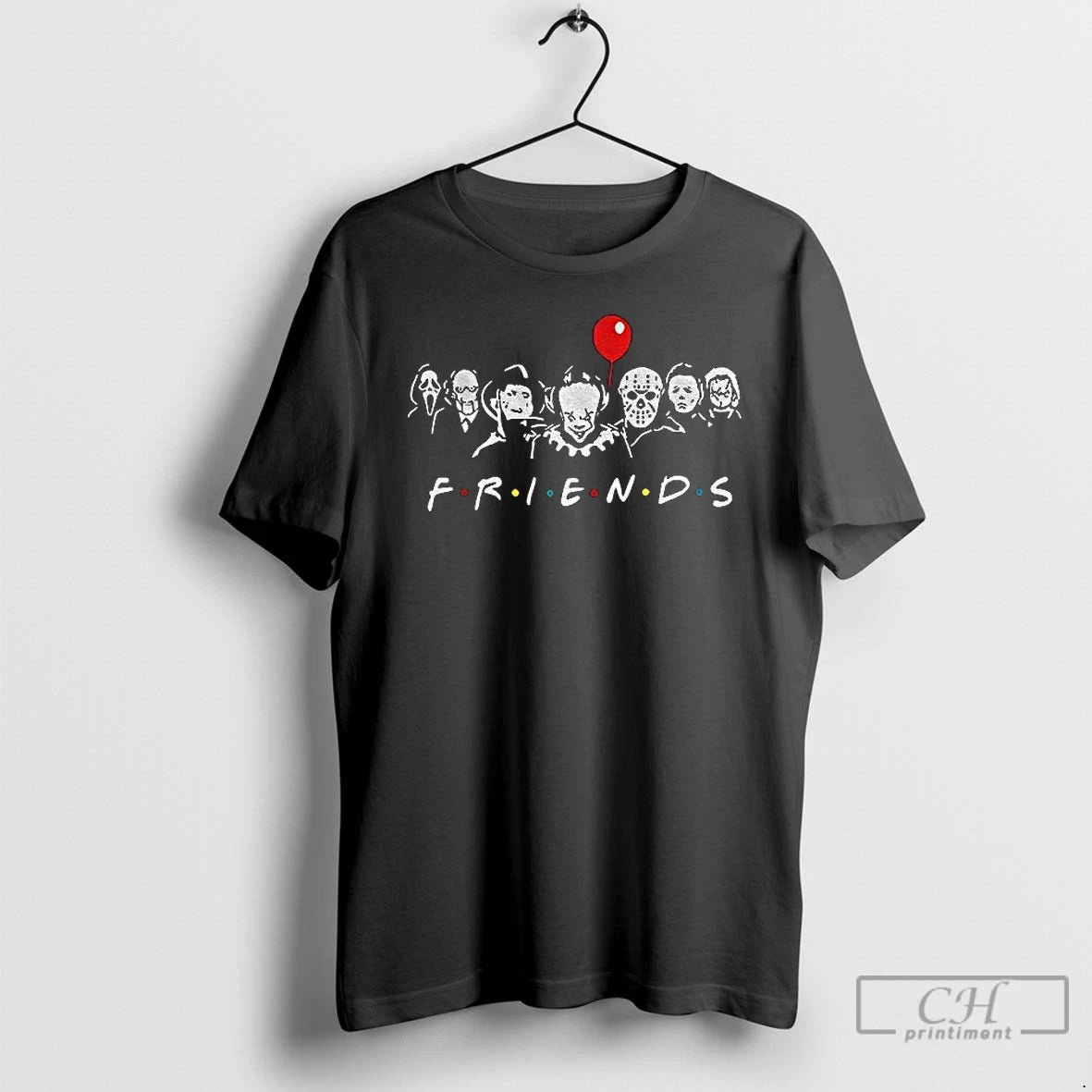 Classic Halloween Friends Horror Character T Shirts