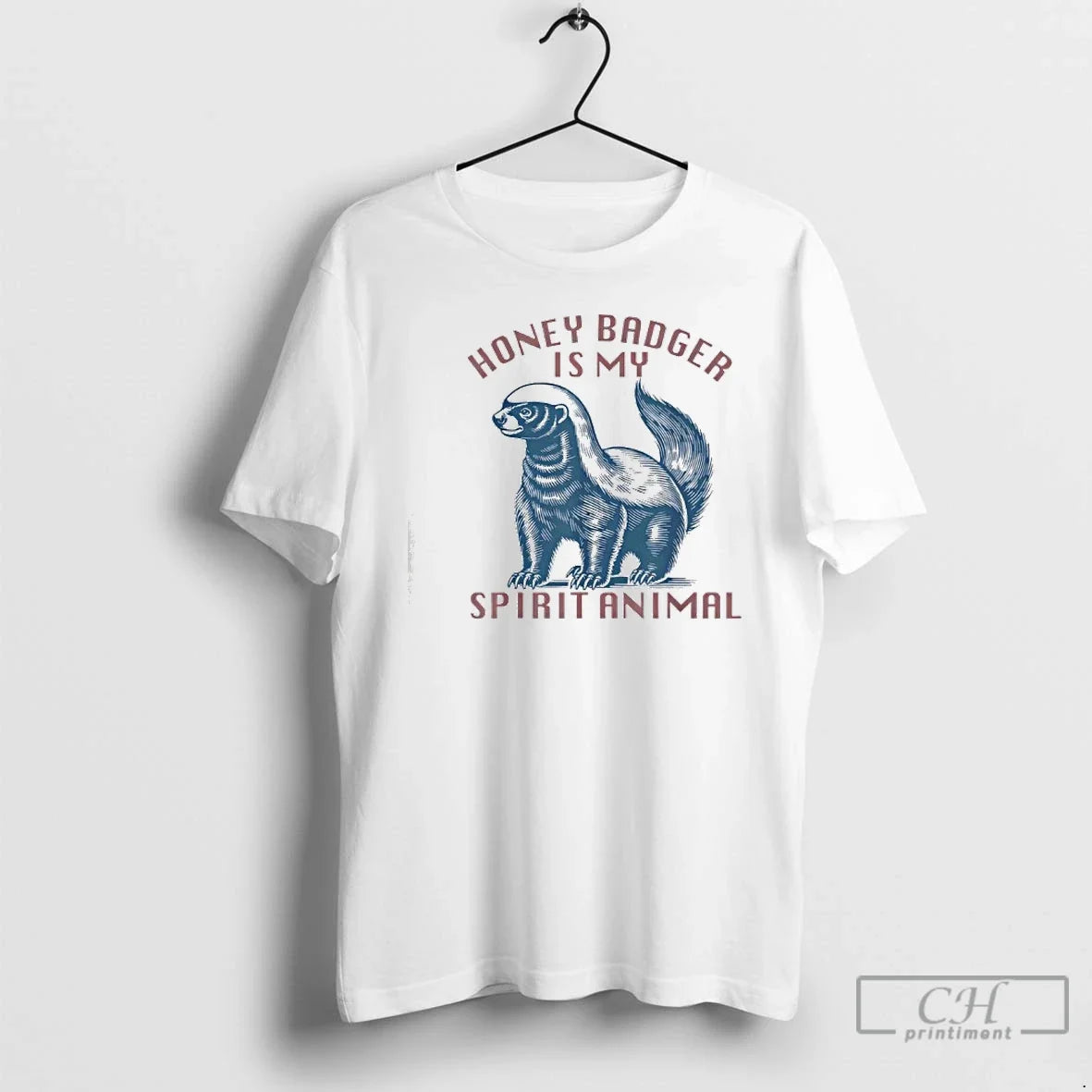 Classic Honey Badger Is My Spirit Honey Badger Vintage T-Shirts
