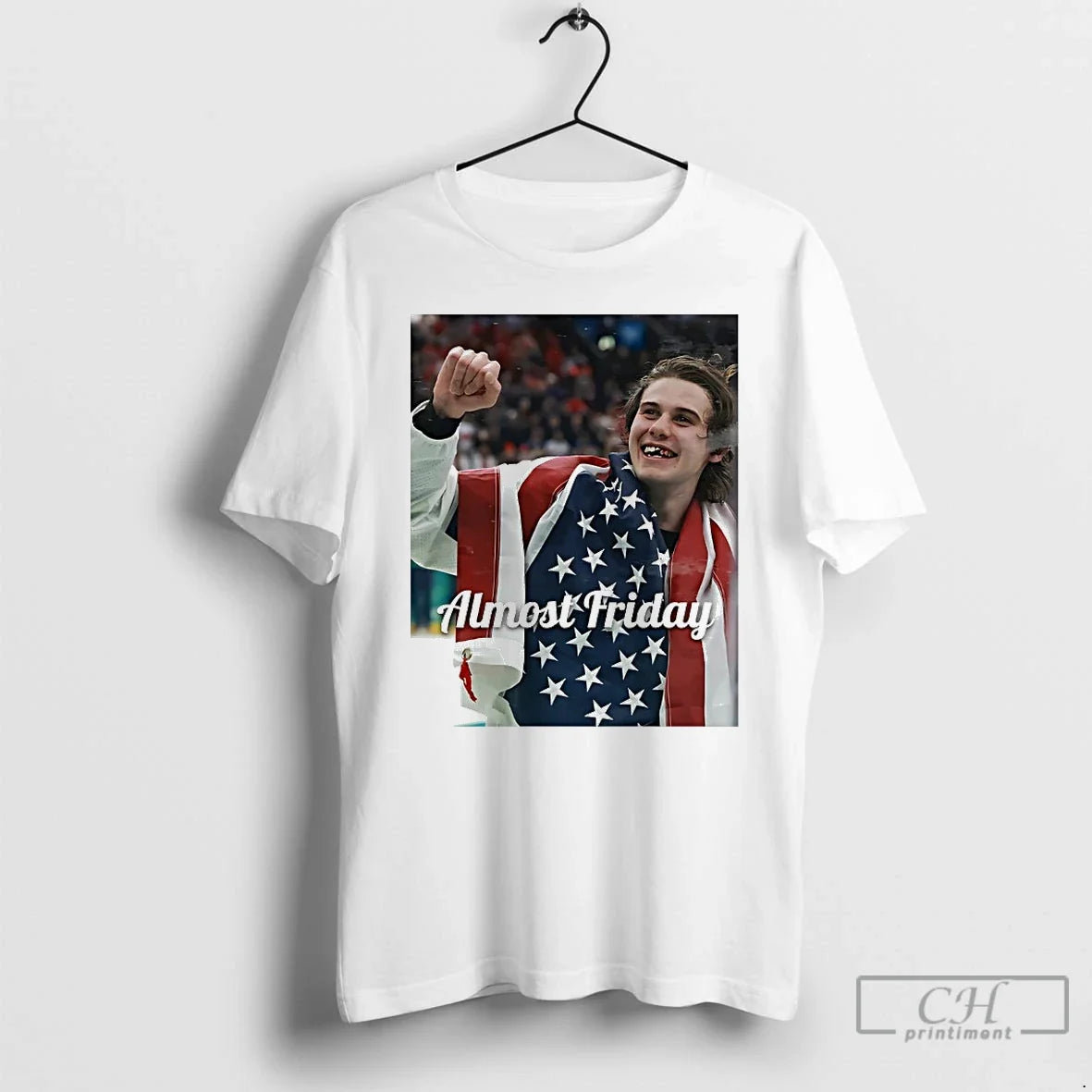 Classic Hughes Teeth Usa Hockey Almost Friday