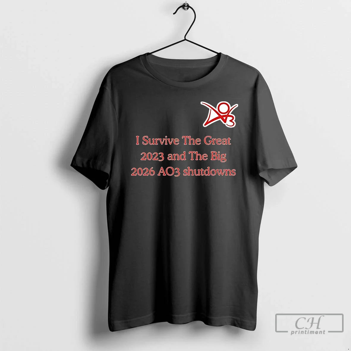 Classic I Survive The Great 2023 And The Big 2026 Ao3 Shutdows T Shirts Sweater