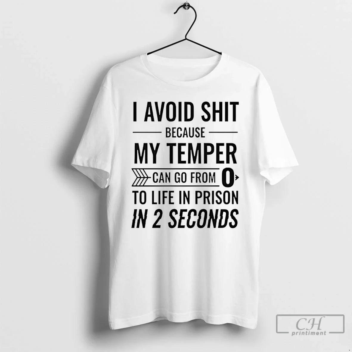 Classic I Avoid Shit Because My Temper Can Go Life Prison T-Shirts
