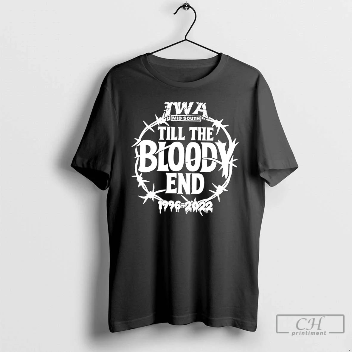 Classic Iwa Mid South Till Bloody End Logo T-Shirts