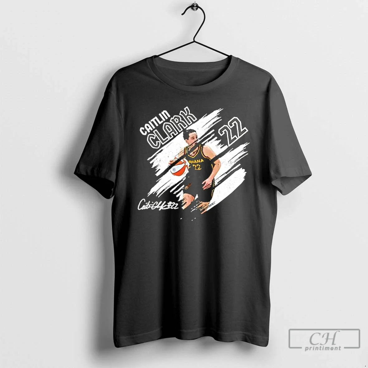 Classic Indiana Caitlin Clark 22 Basketball Fan Signature T-Shirts