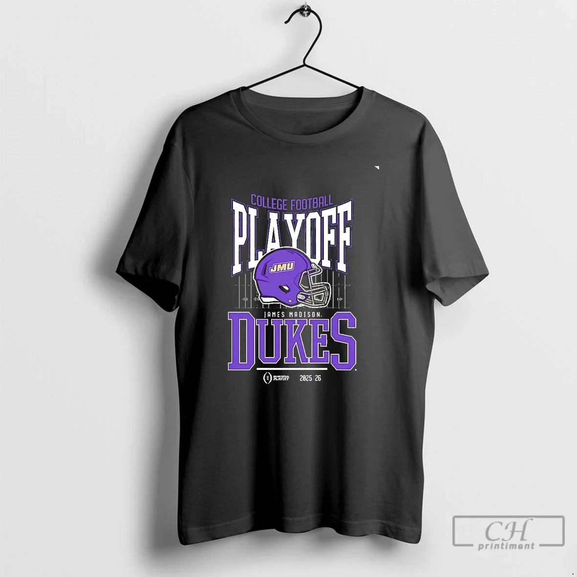 Classic James Madison Dukes 2025 26 College Football Playoff Cfp Helmet Chriast T-Shirts