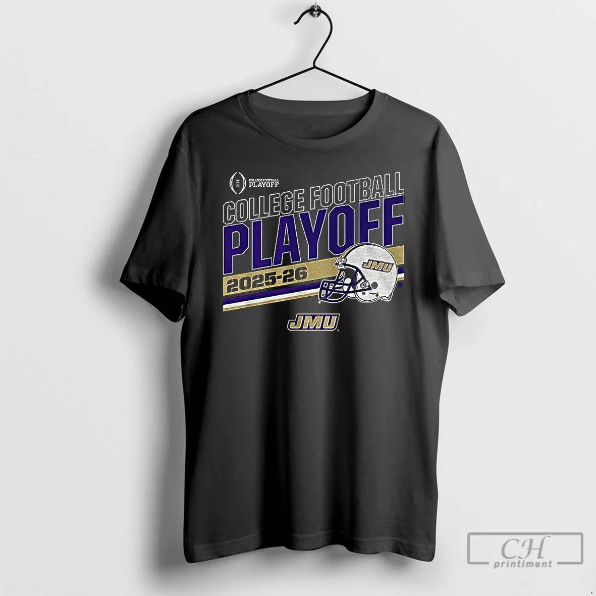 Classic James Madison Dukes Football 2025 Cfp Stripe College Football Playoff 2025 T-Shirts