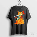 Classic Japanese Samurai Ninja Cat Kawaii Anime T-Shirts