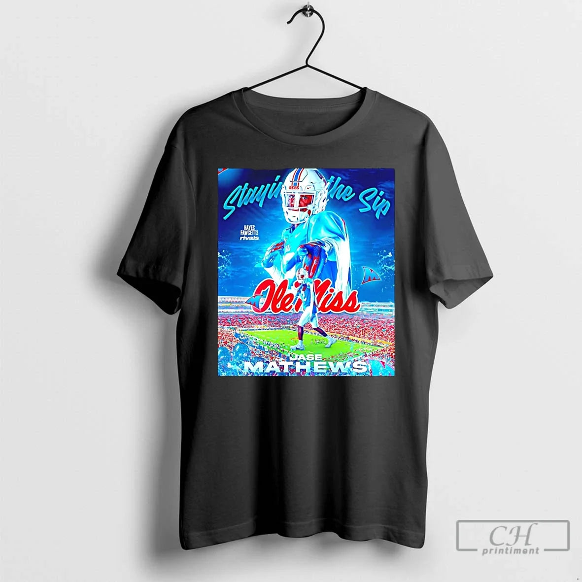 Classic Jase Mathews Ole Miss Staying Ship Hayes Fawcett Rivals T-Shirts
