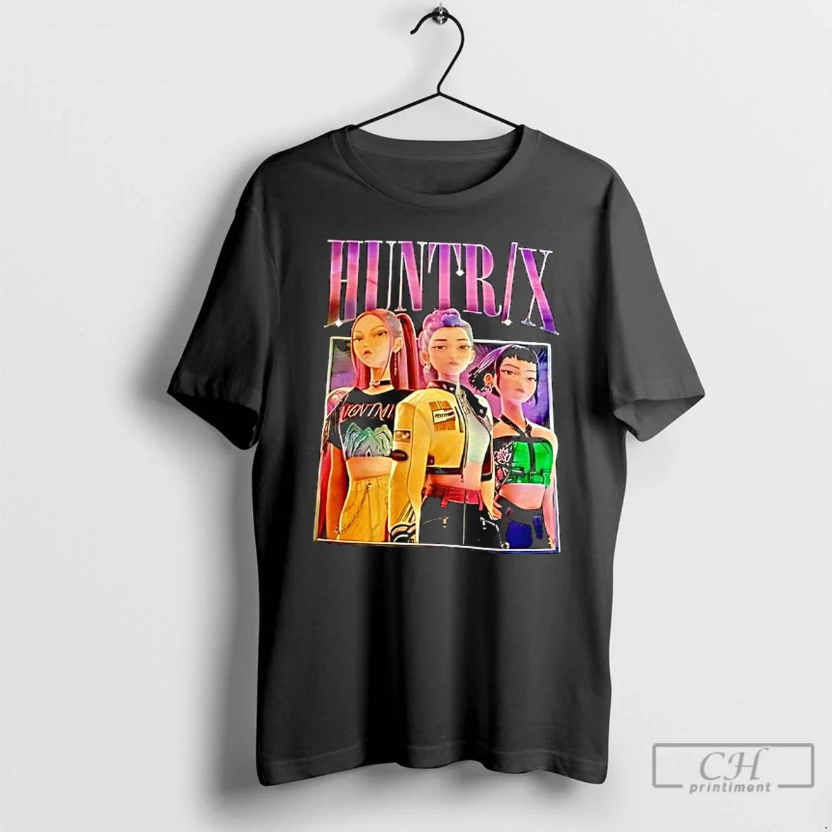 Classic K Pop Demon Hunters Huntrix Characters T-Shirts
