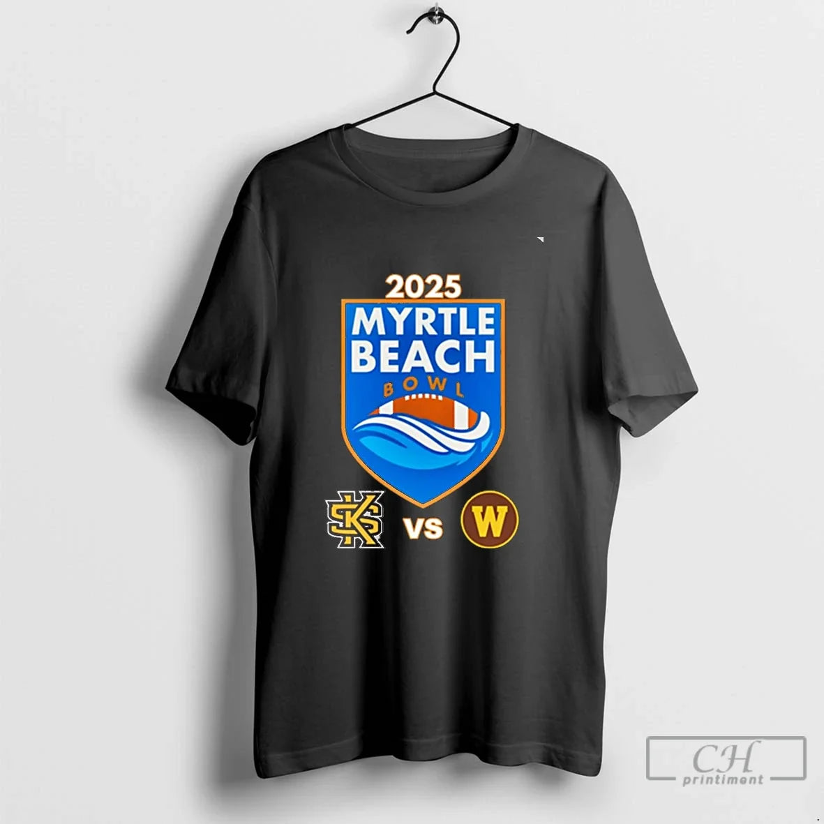 Classic Kennesaw State Owls Vs Western Michigan Broncos 2025 Myrtle Beach Bowl Chriast T-Shirts