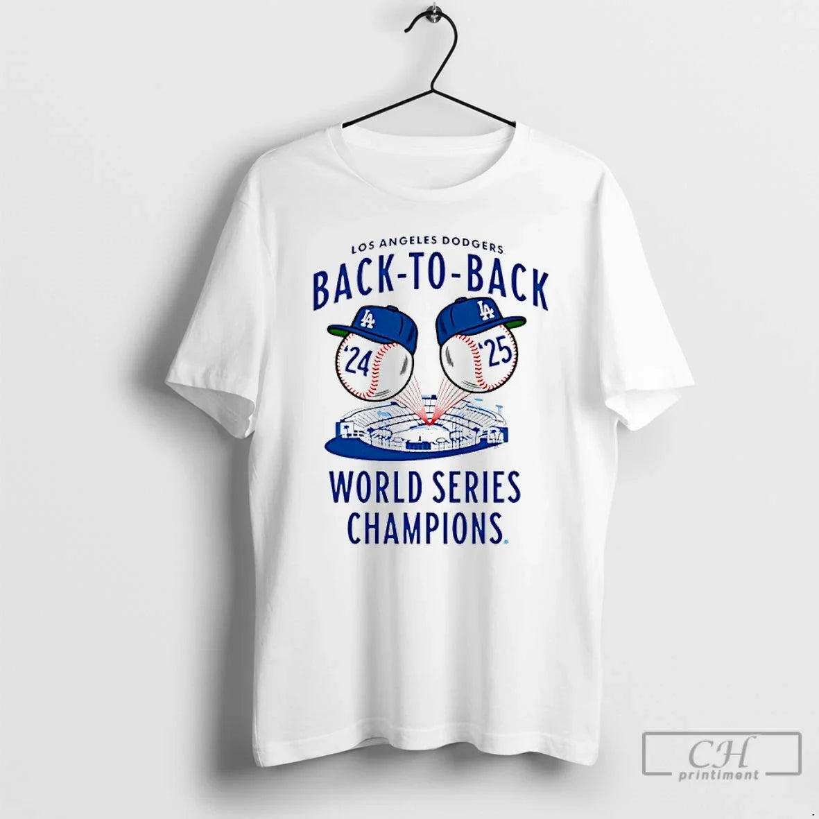 Classic La Dodgers Back Back Jacks World Champs 2024 25 T-Shirts