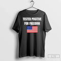 Classic Lisasmiths Tested Positive Freedom Flag American T-Shirts