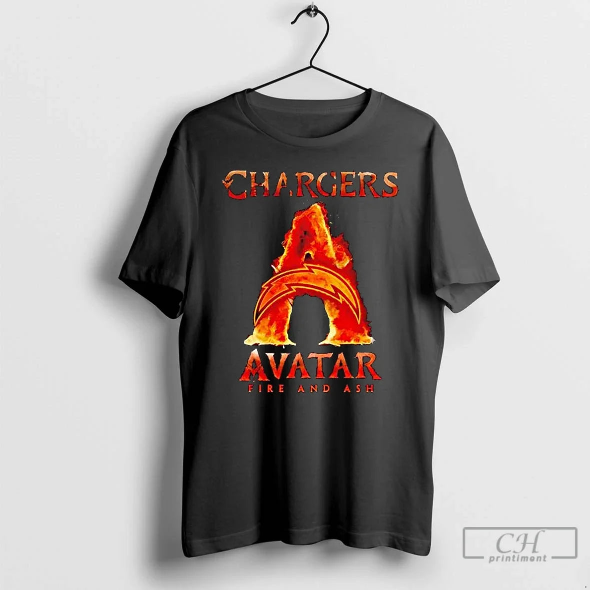 Classic Los Angeles Chargers X Avatar Fire Ash T-Shirts