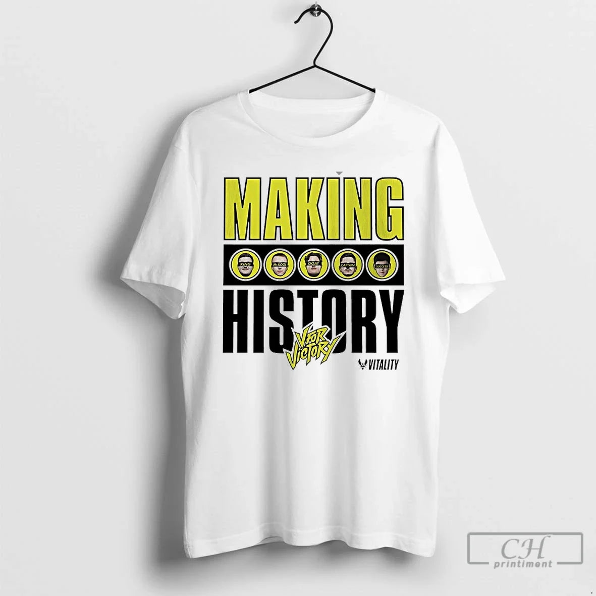 Classic Making History Vfor Victory King Mr Kool Goat Captain Success T-Shirts